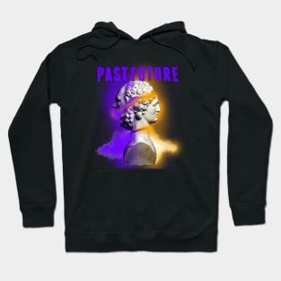 Janus Mythology Vaporwave Purple and Orange Hoodie